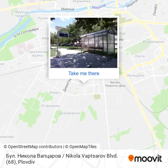 Карта Бул. Никола Вапцаров / Nikola Vaptsarov Blvd. (68)