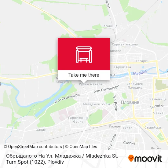 Карта Обръщалото На Ул. Младежка / Mladezhka St. Turn Spot (1022)