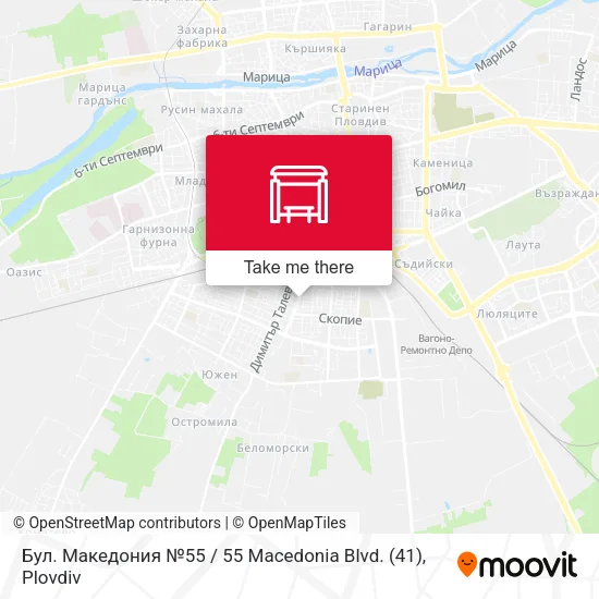 Карта Бул. Македония №55 / 55 Macedonia Blvd. (41)