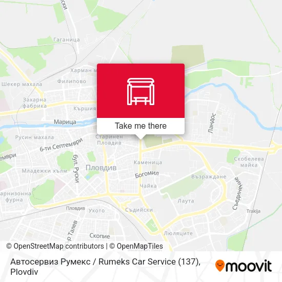 Карта Автосервиз Румекс / Rumeks Car Service (137)