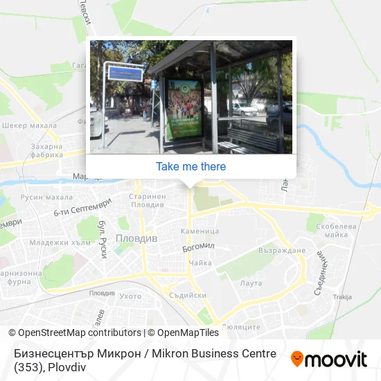 Карта Бизнесцентър Микрон / Mikron Business Centre (353)