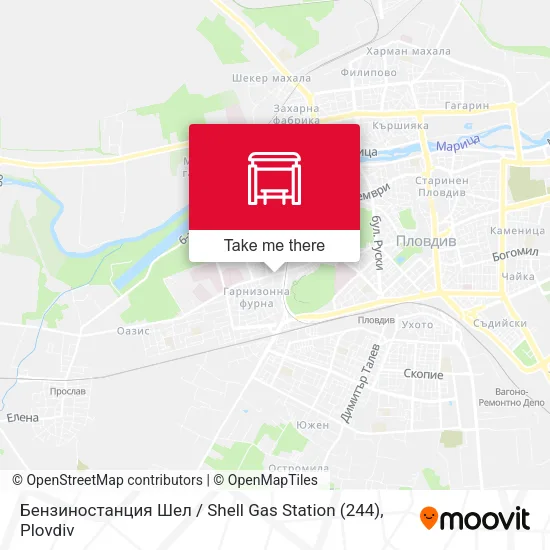 Карта Бензиностанция Шел / Shell Gas Station (244)