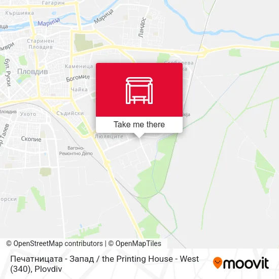 Карта Печатницата - Запад / the Printing House - West (340)