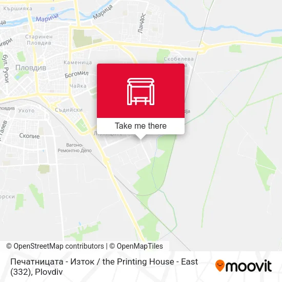 Карта Печатницата - Изток / the Printing House - East (332)