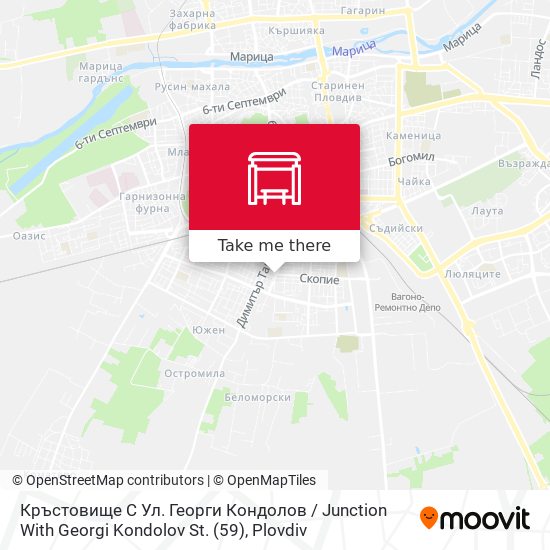 Карта Кръстовище С Ул. Георги Кондолов / Junction With Georgi Kondolov St. (59)