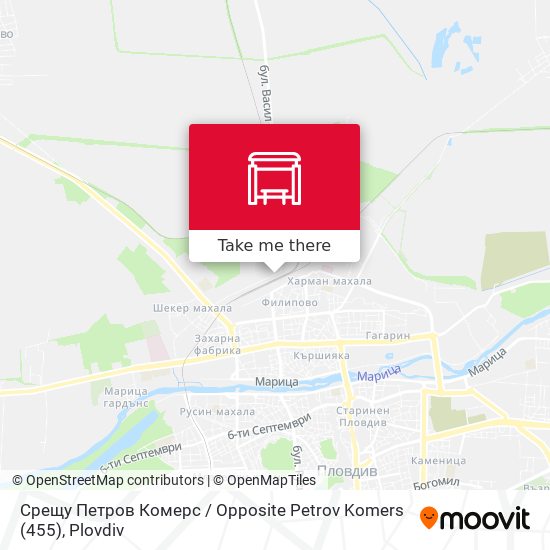 Срещу Петров Комерс / Opposite Petrov Komers (455) map