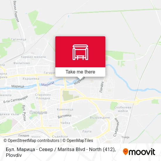 Карта Бул. Марица - Север / Maritsa Blvd - North (412)
