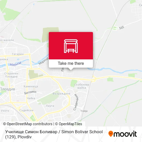 Карта Училище Симон Боливар / Simon Bolivar School (129)