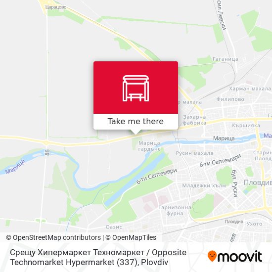 Карта Срещу Хипермаркет Техномаркет / Opposite Technomarket Hypermarket (337)