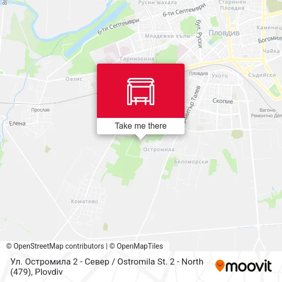 Карта Ул. Остромила 2 - Север / Ostromila St. 2 - North (479)