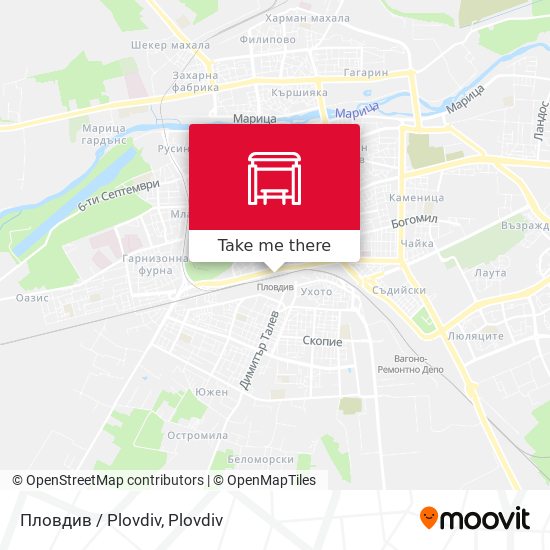Карта Пловдив / Plovdiv