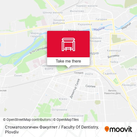 Карта Стоматологичен Факултет / Faculty Of Dentistry