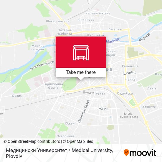 Медицински Университет / Medical University map