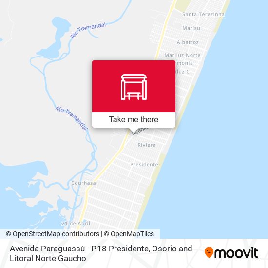 Avenida Paraguassú - P.18 Presidente map