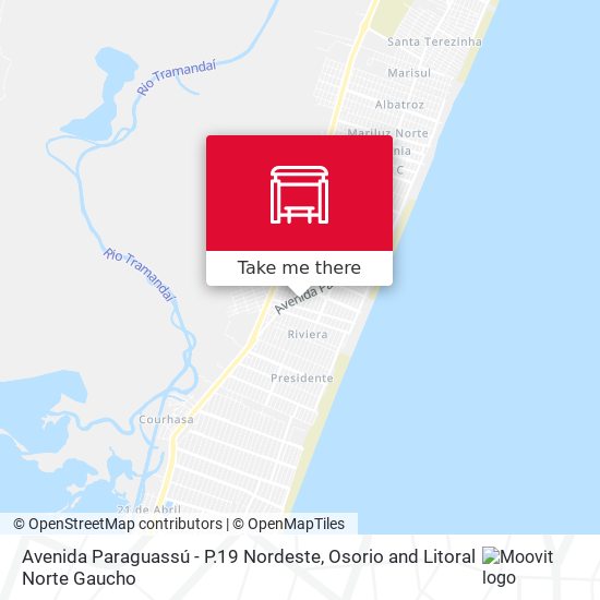 Mapa Avenida Paraguassú - P.19 Nordeste