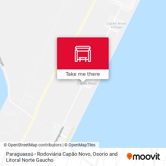 Paraguassú - Rodoviária Capão Novo map