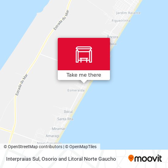 Interpraias Sul map