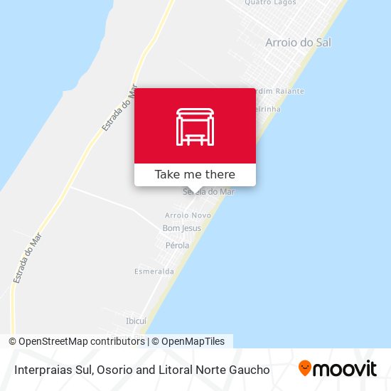 Interpraias Sul map