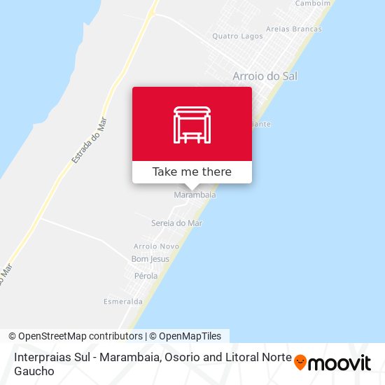 Interpraias Sul - Marambaia map