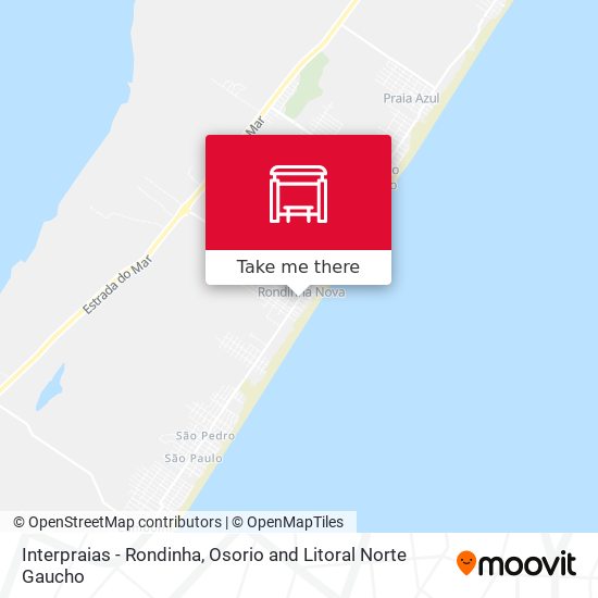 Interpraias - Rondinha map