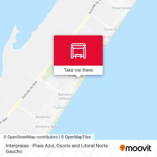 Interpraias - Praia Azul map