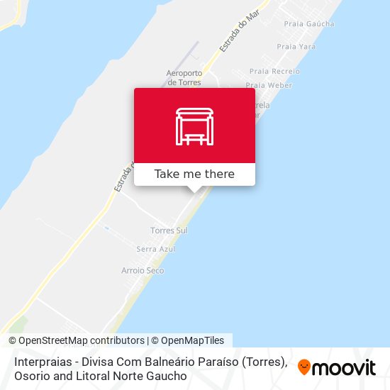 Interpraias - Divisa Com Balneário Paraíso (Torres) map