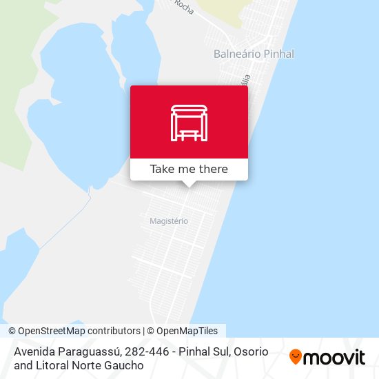Mapa Avenida Paraguassú, 282-446 - Pinhal Sul
