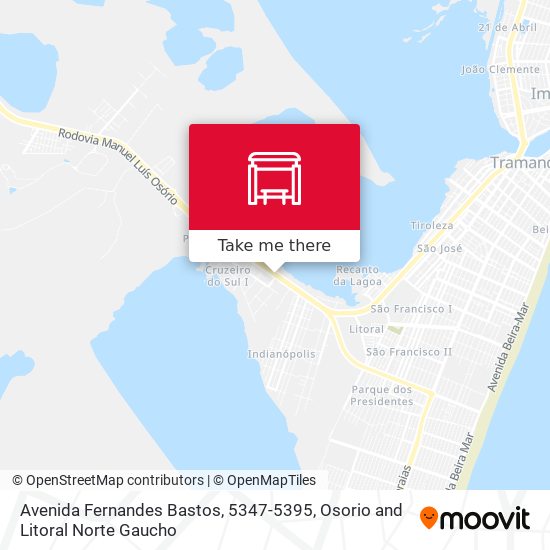 Mapa Avenida Fernandes Bastos, 5347-5395