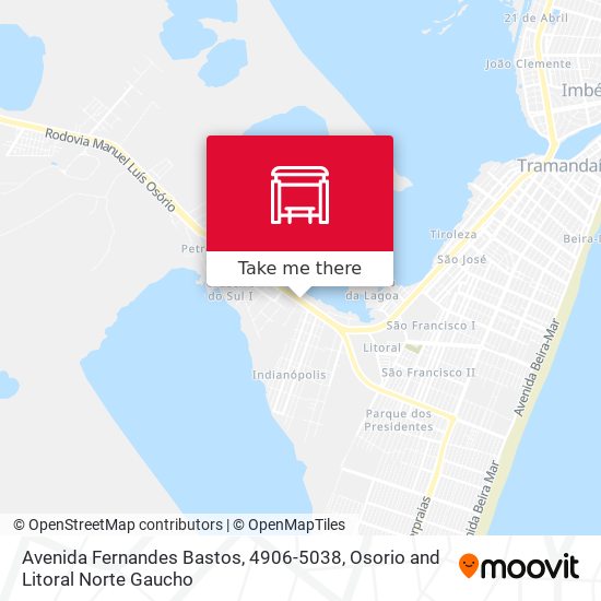 Avenida Fernandes Bastos, 4906-5038 map