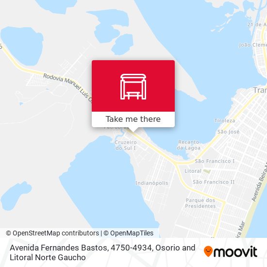 Mapa Avenida Fernandes Bastos, 4750-4934