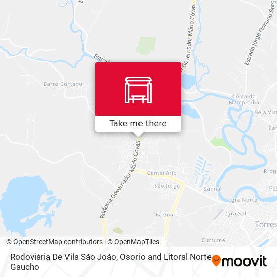 Mapa Rodoviária De Vila São João