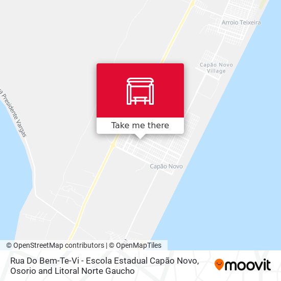 Rua Do Bem-Te-Vi - Escola Estadual Capão Novo map