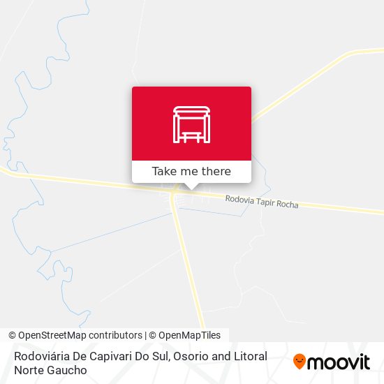 Rodoviária De Capivari Do Sul map