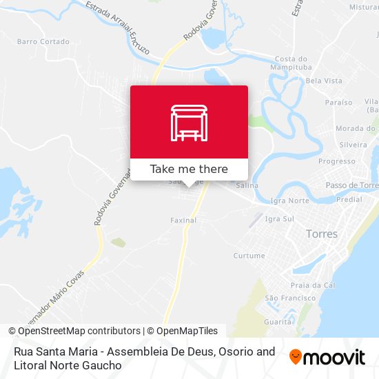 Rua Santa Maria - Assembleia De Deus map