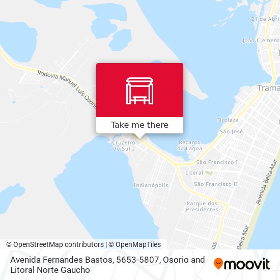 Avenida Fernandes Bastos, 5653-5807 map