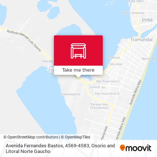 Mapa Avenida Fernandes Bastos, 4569-4583