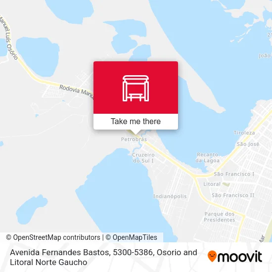 Avenida Fernandes Bastos, 5300-5386 map