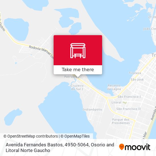 Avenida Fernandes Bastos, 4950-5064 map