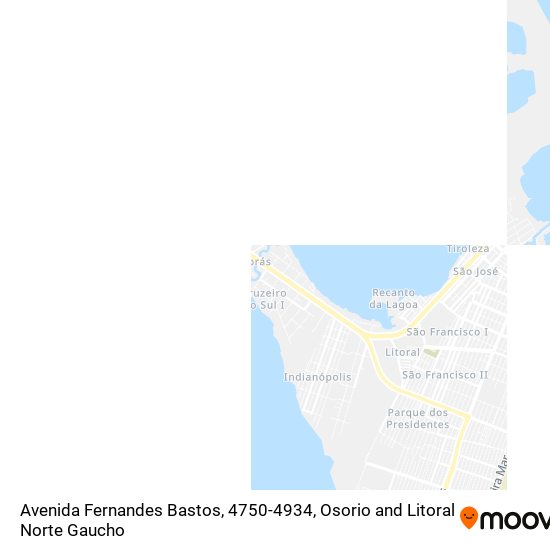 Mapa Avenida Fernandes Bastos, 4750-4934