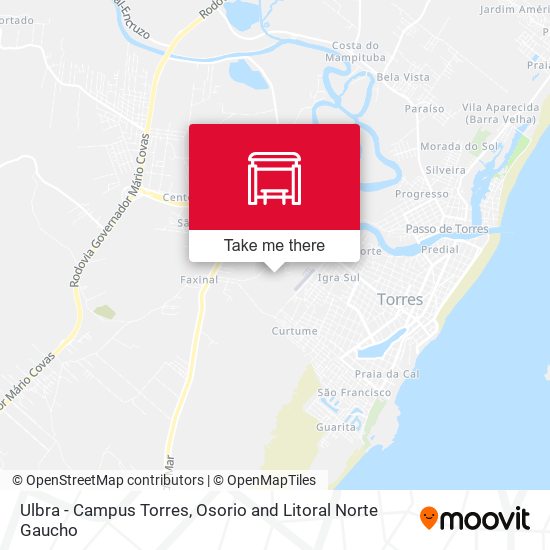 Mapa Ulbra - Campus Torres