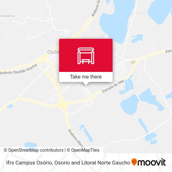Ifrs Campus Osório map