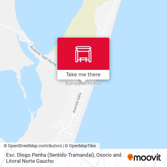 Mapa Esc. Diogo Penha (Sentido Tramandaí)