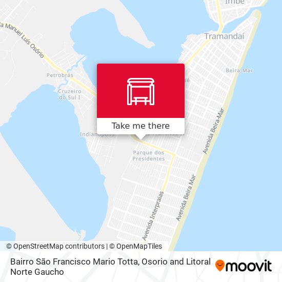 Bairro São Francisco Mario Totta map