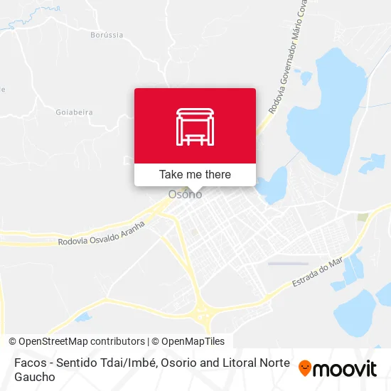 Facos  - Sentido Tdai/Imbé map