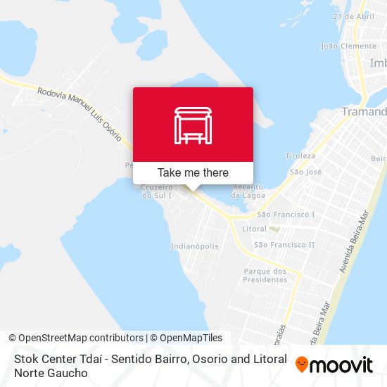 Stok Center Tdaí - Sentido Bairro map
