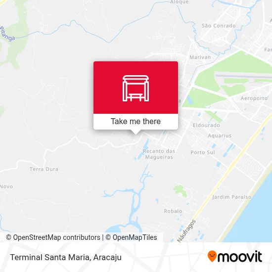 Terminal Santa Maria map