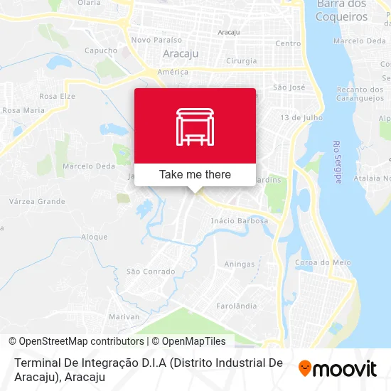 Terminal De Integração D.I.A (Distrito Industrial De Aracaju) map
