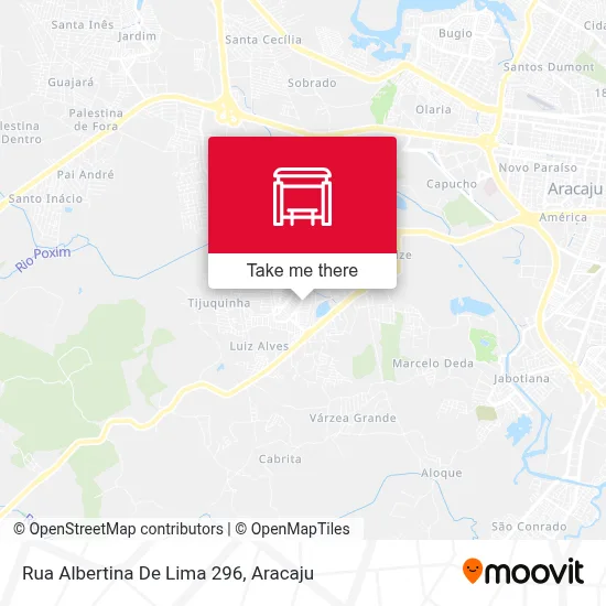 Rua Albertina De Lima 296 map