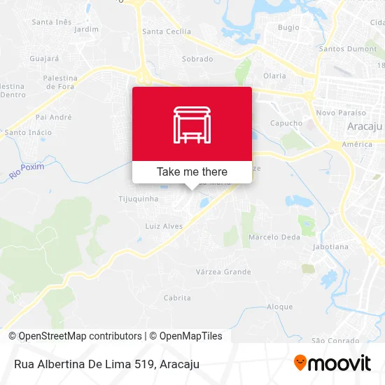 Rua Albertina De Lima 519 map