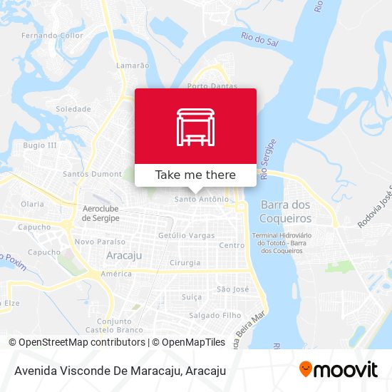 Mapa Avenida Visconde De Maracaju